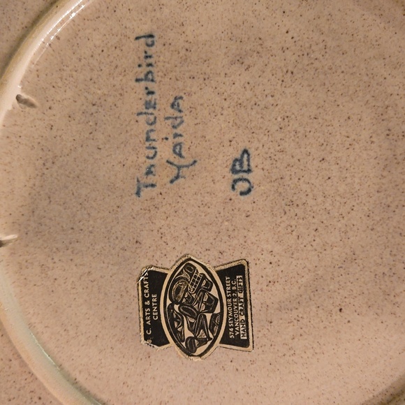 Vintage Haida Thunderbird Ceramic plate Hand painted EUC - Picture 3 of 7